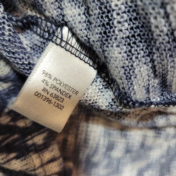 CJ Banks Womens Pullover Blouse Sheer Short Sleeve Blue Plus Size 3X - Picture 9 of 10